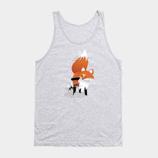 Fox playing with a flower Tank Top